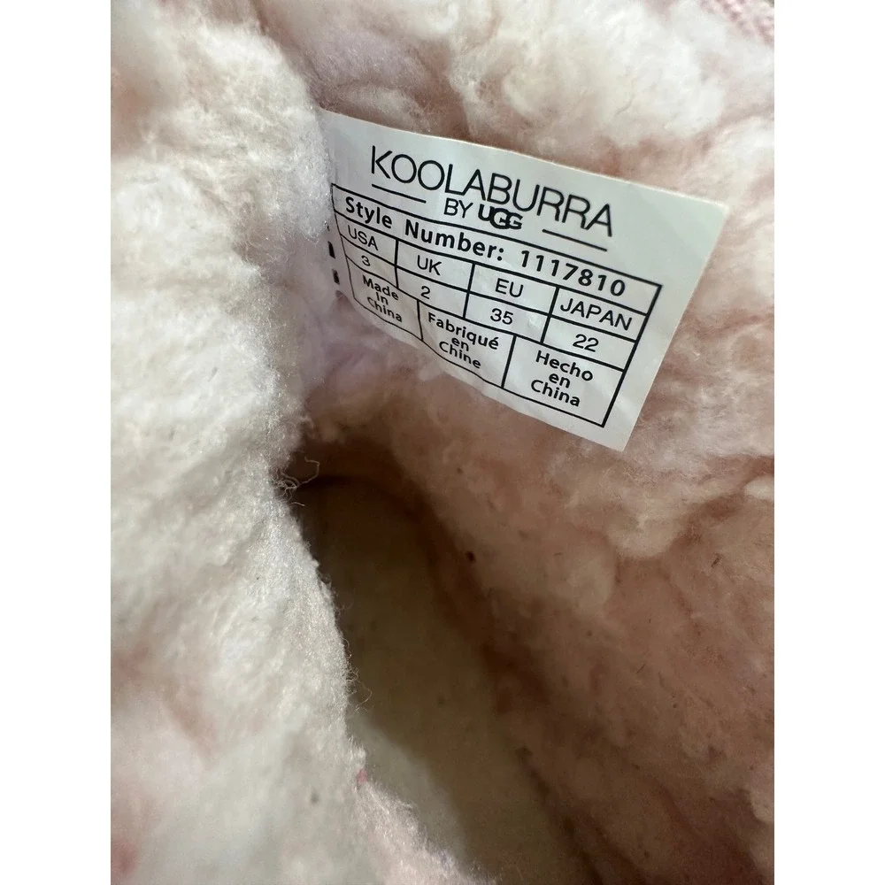 Koolaburra by UGG‎ Victoria Pink Suede Bow Boots 1117810 Kids Size 3